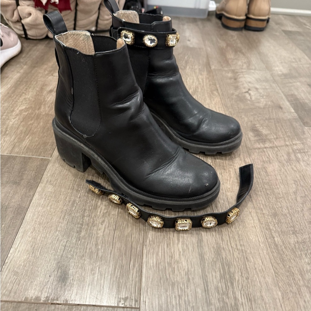 Steve Madden Amulet Ankle Boot With Removable Jewels